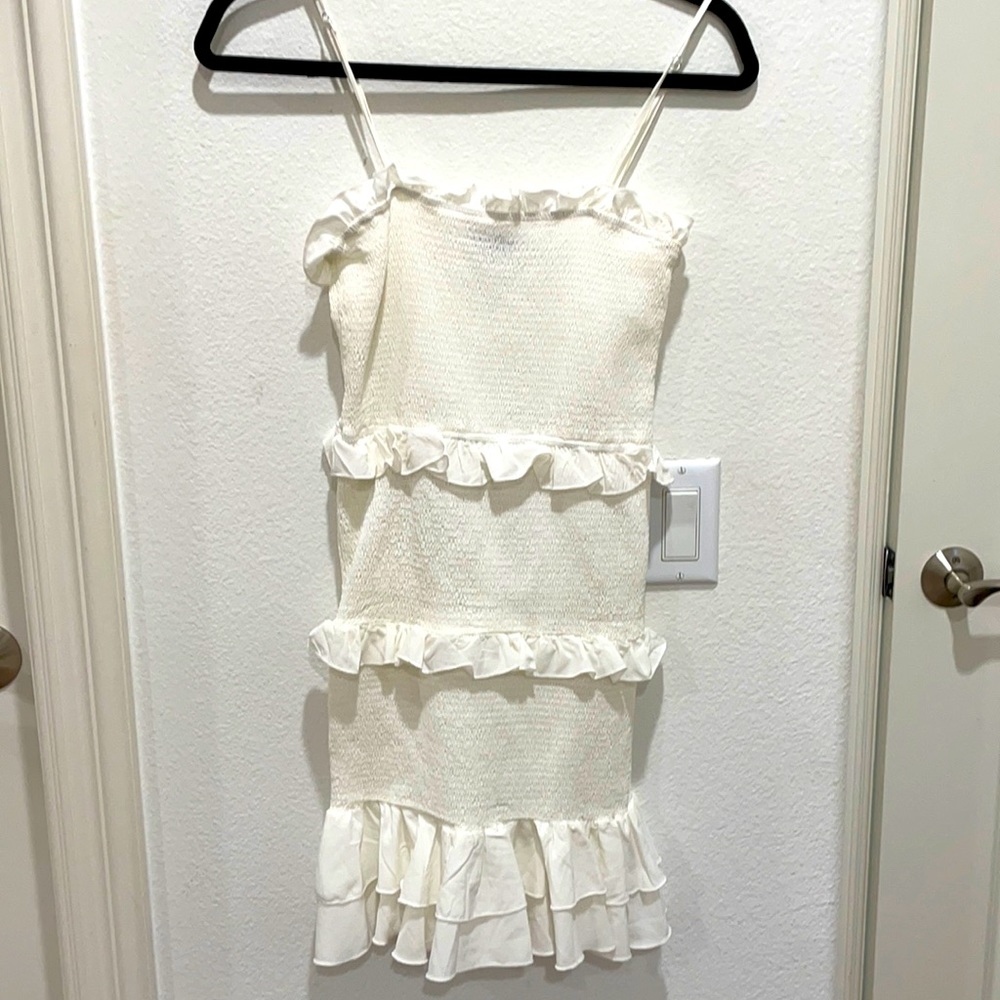 Cutesy White Frilled Dress